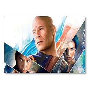Vin Diesel Donnie Yen Ruby Rose Mdf Ahşap Tablo 35x50 cm