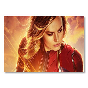 Captain Marvel Brie Larson 2 Mdf Ahşap Tablo 50x70 cm