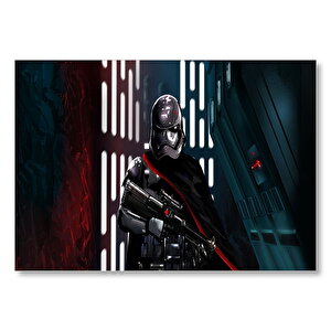 Captain Phasma Silahlı Mdf Ahşap Tablo 50x70 cm