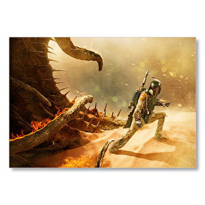 Star Wars Return Of The Jedi Boba Feet Mdf Ahşap Tablo 25x35 cm