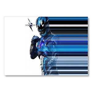 Power Rangers Mavi Ranger Mdf Ahşap Tablo 25x35 cm