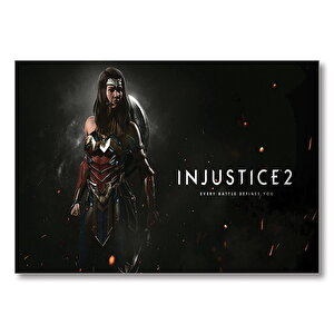 Injustice 2 Wonder Woman Mdf Ahşap Tablo 35x50 cm