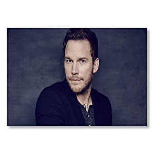 Chris Pratt Görseli Mdf Ahşap Tablo 50x70 cm