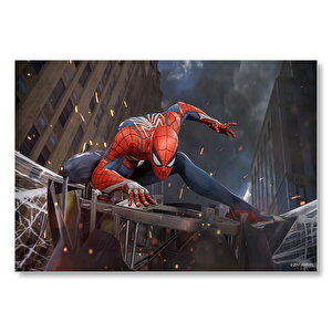 Spiderman Efsanevi Duruş Mdf Ahşap Tablo 50x70 cm