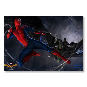 Spiderman Eve Dönüş Kompozisyon Mdf Ahşap Tablo 50x70 cm