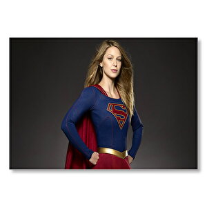 Supergirl Melissa Benoist Mdf Ahşap Tablo 35x50 cm