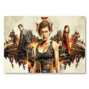 Resident Evil Final Chapter Tam Kadro Mdf Ahşap Tablo 50x70 cm