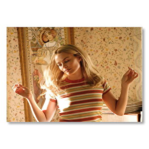 Margot Robbie Bir Zamanlar Hollywood'da Mdf Ahşap Tablo 35x50 cm