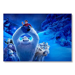 Smallfoot Percy Ve Migo Görseli Mdf Ahşap Tablo