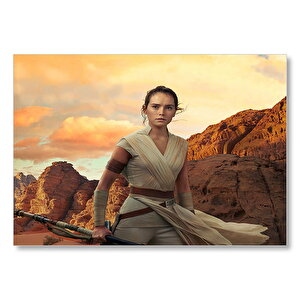 Starwars Rey Daisy Ridley Mdf Ahşap Tablo 35x50 cm