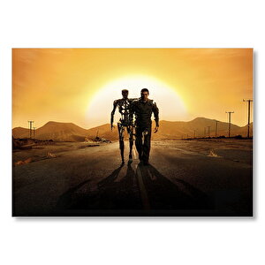 Terminator Dark Fate Rev 9 Gabriel Luna Mdf Ahşap Tablo 50x70 cm