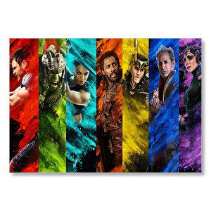 Thor Ragnarok Jeff Goldblum Anthony Hopkins Cate Blanchett Mdf Ahşap Tablo 25x35 cm
