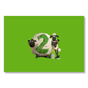 Shaun The Sheep 2 Görseli Mdf Ahşap Tablo 25x35 cm