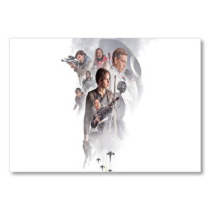 Star Wars Rogue One Kahramanlar Mdf Ahşap Tablo 35x50 cm