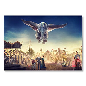 Dumbo Uçan Fil Mdf Ahşap Tablo 35x50 cm