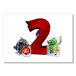 The Angry Birds 2 Mdf Ahşap Tablo 25x35 cm