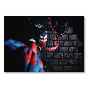 Spidey Vs Venom Artwork Mdf Ahşap Tablo 50x70 cm