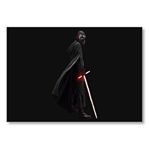 Star Wars Kylo Ren Işın Kılıcı Mdf Ahşap Tablo 50x70 cm