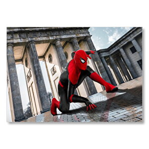 Spiderman Sütunlar Arasında Mdf Ahşap Tablo 25x35 cm
