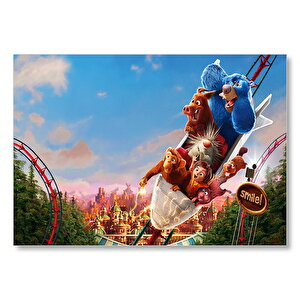 Wonder Park Roller Coaster Mdf Ahşap Tablo 50x70 cm