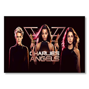 Charlie'nin Melekleri Yazılı Poster Mdf Ahşap Tablo 25x35 cm