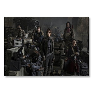 Star Wars Rogue One Kadro Mdf Ahşap Tablo 35x50 cm