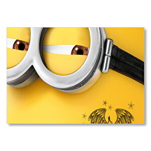 Minion Gözler Mdf Ahşap Tablo 25x35 cm