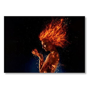 X Men Dark Phoenix Sophie Turner Mdf Ahşap Tablo 25x35 cm