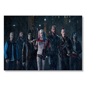 Suicide Squad Kahramanlar Mdf Ahşap Tablo 35x50 cm