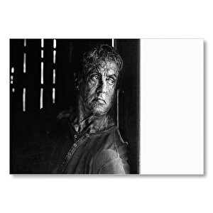 Rambo Last Blood Sylvester Stallone Mdf Ahşap Tablo 35x50 cm