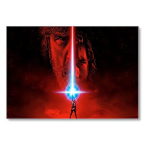 Star Wars The Last Jedi Yüzler Ve Işınlar Mdf Ahşap Tablo 25x35 cm
