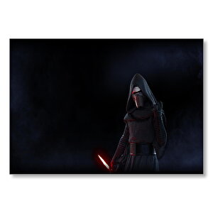 Star Wars Kylo Ren Dark Black Mdf Ahşap Tablo