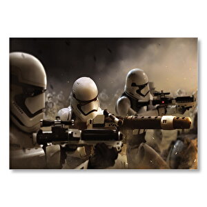 Star Wars Stormtroopers Cephede Mdf Ahşap Tablo 50x70 cm