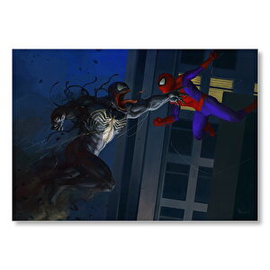 Spiderman Vs Venom Artwork Mdf Ahşap Tablo 50x70 cm