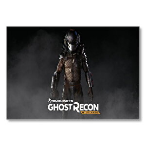 Predator Ghost Recon Wildlands Mdf Ahşap Tablo 50x70 cm