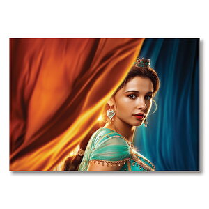 Aladdin Princess Jasmine Görseli Mdf Ahşap Tablo 25x35 cm