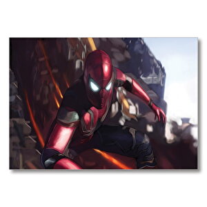 Avengers Infinity War Spider Man Blur Mdf Ahşap Tablo 25x35 cm