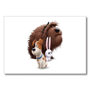 Hayvanların Gizli Yaşamı Max Duke Snowball Mdf Ahşap Tablo 25x35 cm