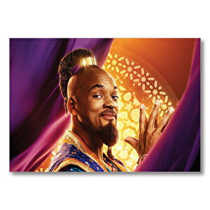 Aladdin Cini Genie Will Smith Görseli Mdf Ahşap Tablo 50x70 cm