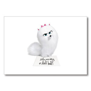 Evcil Hayvanların Gizli Yaşamı Gidget Mdf Ahşap Tablo 35x50 cm