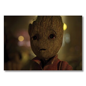 Galaksinin Koruyucuları Baby Groot Mdf Ahşap Tablo 25x35 cm