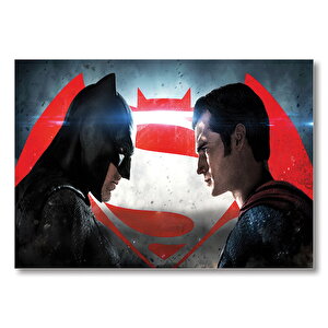 Batman Vs Superman Karşılaşması Mdf Ahşap Tablo 25x35 cm