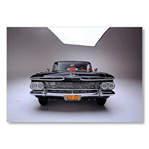 Chevrolet Impala Convertible Klasik Otomobil Görsel Mdf Ahşap Tablo 50x70 cm