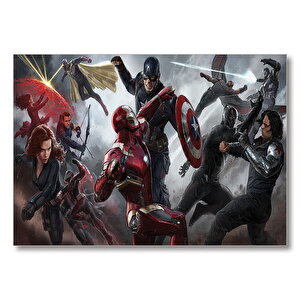Civil War Konsept Savaş Mdf Ahşap Tablo 25x35 cm