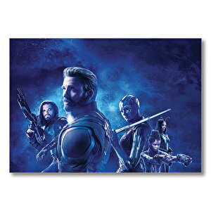 Captain America Ve Arkadaşları Mdf Ahşap Tablo 35x50 cm