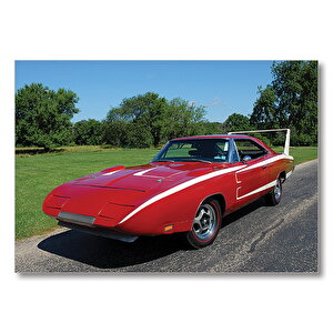 Dodge Charger Daytona Klsasik Görsel Mdf Ahşap Tablo 35x50 cm