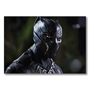 Black Panther Profil Mdf Ahşap Tablo 50x70 cm