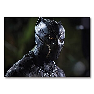 Black Panther Profil Mdf Ahşap Tablo 35x50 cm