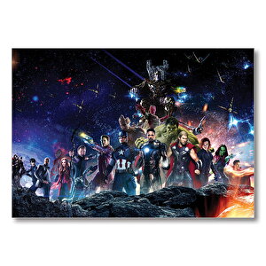 Avengers Infinity War Tam Kadro Mdf Ahşap Tablo 35x50 cm