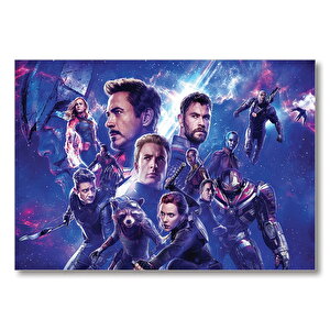 Avengers Tüm Kahramanlar Bir Arada Mdf Ahşap Tablo 50x70 cm